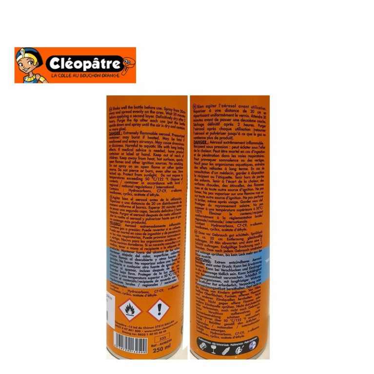 Sprühkleber permanent Aéro'col Cleopâtre, 250 ml- Maketis