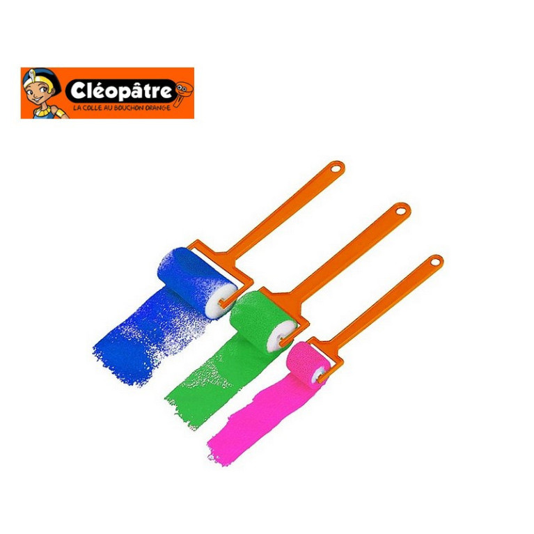 3 foam rollers 25 ,40 and 60 mm Cléopâtre 260186 3 foam rollers 25 ,40 and 60 mm Cléopâtre 260186