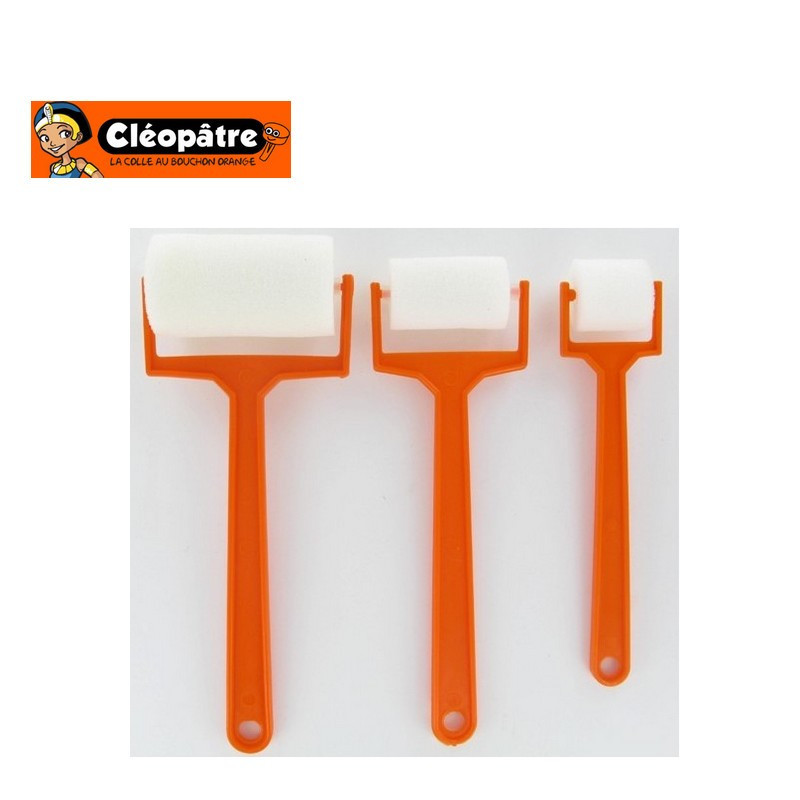 Lot de 3 rouleaux mousse 25, 40 et 60 mm Cléopâtre CP260186 - Maketis