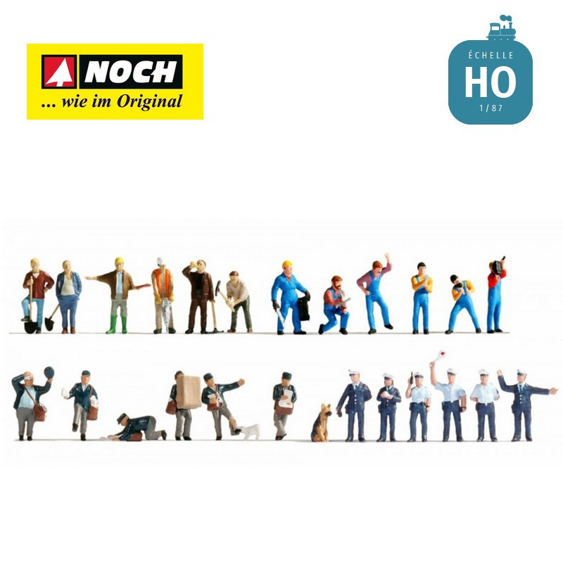 Set de figurines XL "Au travail" HO Noch 16109