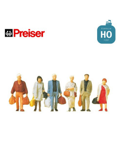 Voyageurs de chemin de fer HO Preiser 14070 - Maketis