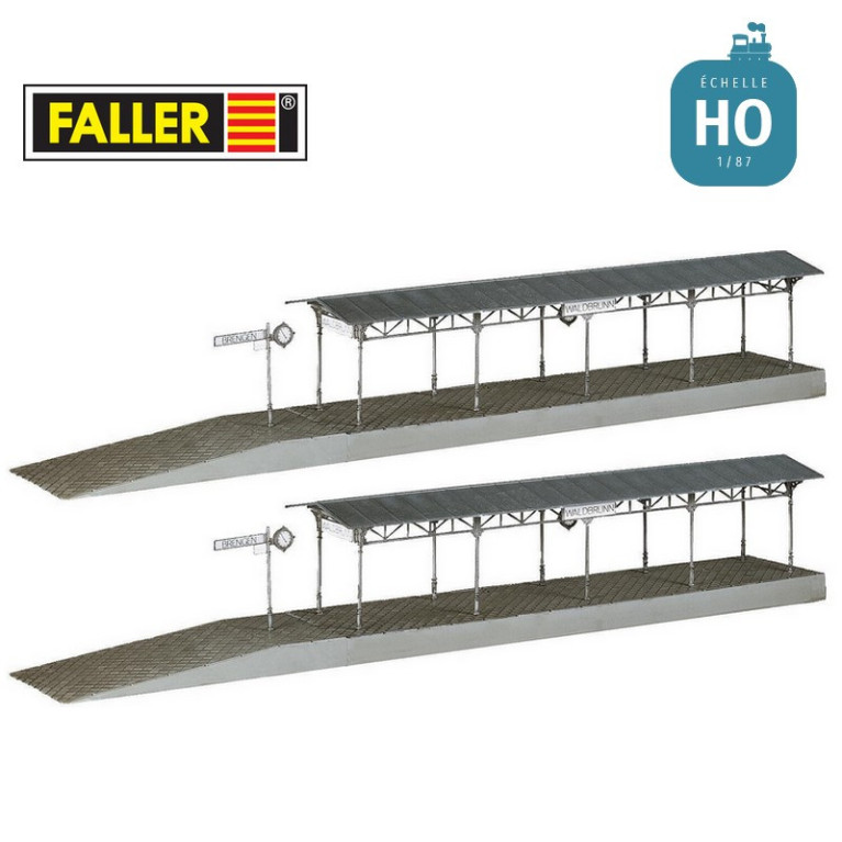 Quais de gare 2 pcs HO Faller 120204 - Maketis