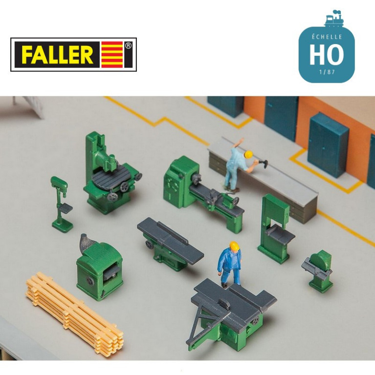 Equipement atelier HO Faller 180455 - Maketis Equipement atelier HO Faller 180455 - Maketis