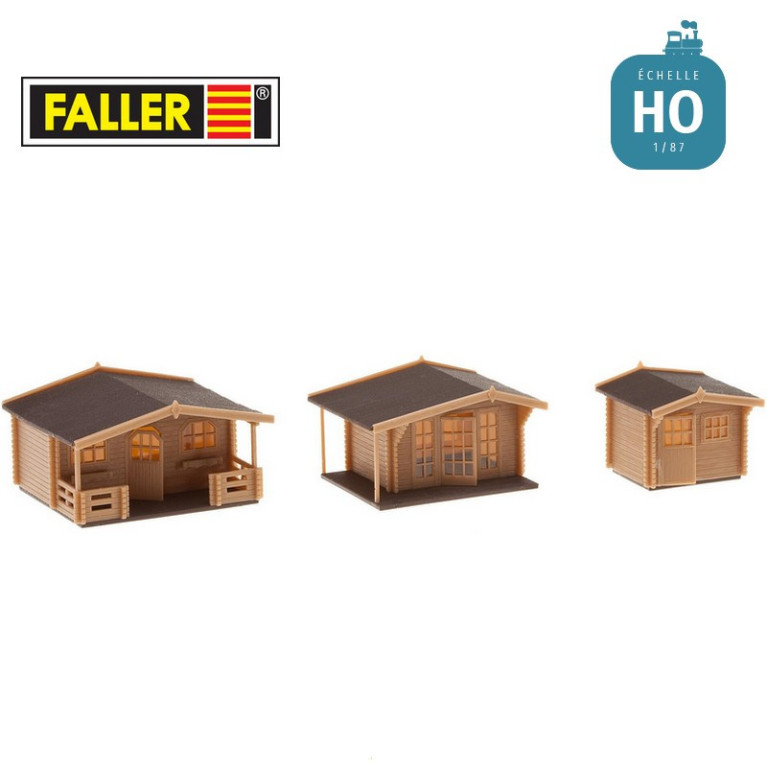 Pavillons jardin 3pcs HO Faller 130208 - Maketis