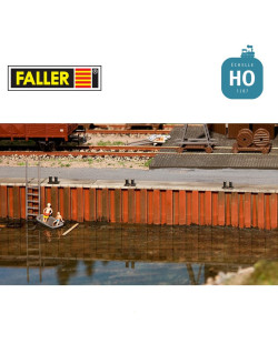 Mur de quai fluvial HO Faller 131012 - Maketis