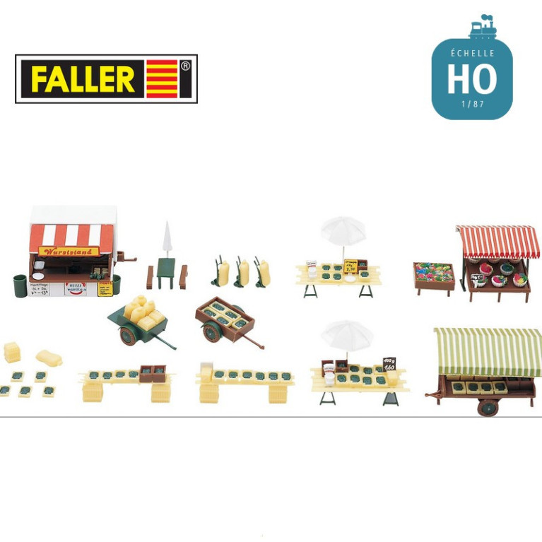 Accessoires de marché HO Faller 180582 - Maketis Accessoires de marché HO Faller 180582 - Maketis