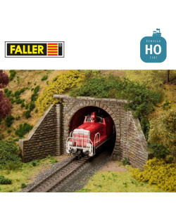 Entrée de tunnel locomotive vapeur 1 voie HO Faller 120558 - Maketis