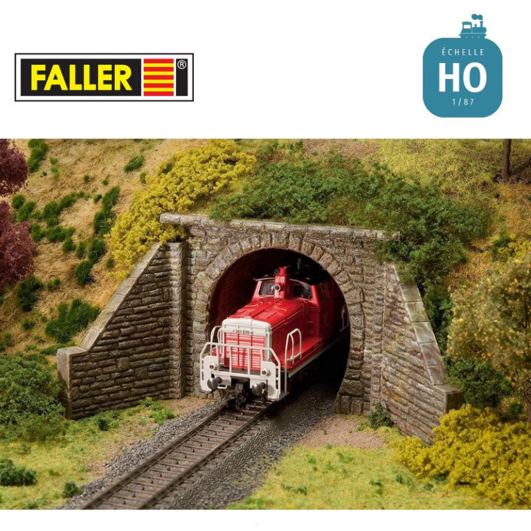 Entrée de tunnel locomotive vapeur 1 voie HO Faller 120558 - Maketis Entrée de tunnel locomotive vapeur 1 voie HO Faller 120558 - Maketis