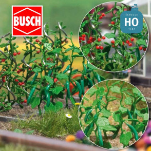 Plants de concombres et tomates HO Busch 1214 - Maketis