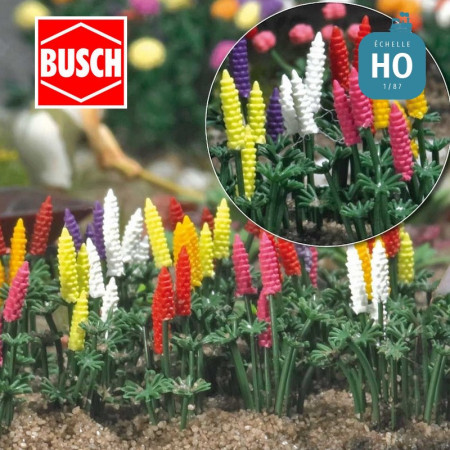 Lupins pour jardin HO Busch 1218 - Maketis