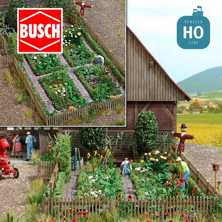 Potager rural HO Busch 1254 - Maketis