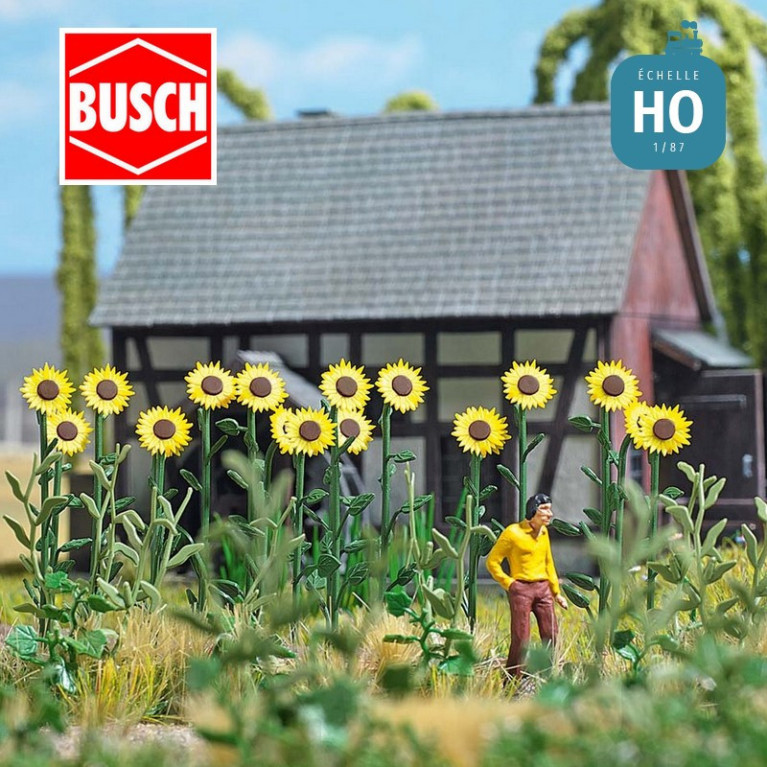Tournesols géants HO Busch 1261 - Maketis Tournesols géants HO Busch 1261 - Maketis