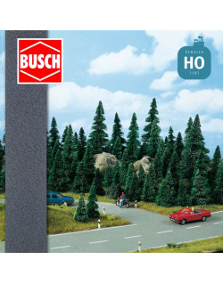 Route de campagne en asphalte 2000x55 mm HO Busch 7093 - Maketis