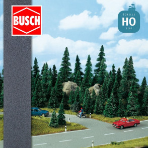 Route de campagne en asphalte 2000x55 mm HO Busch 7093 - Maketis