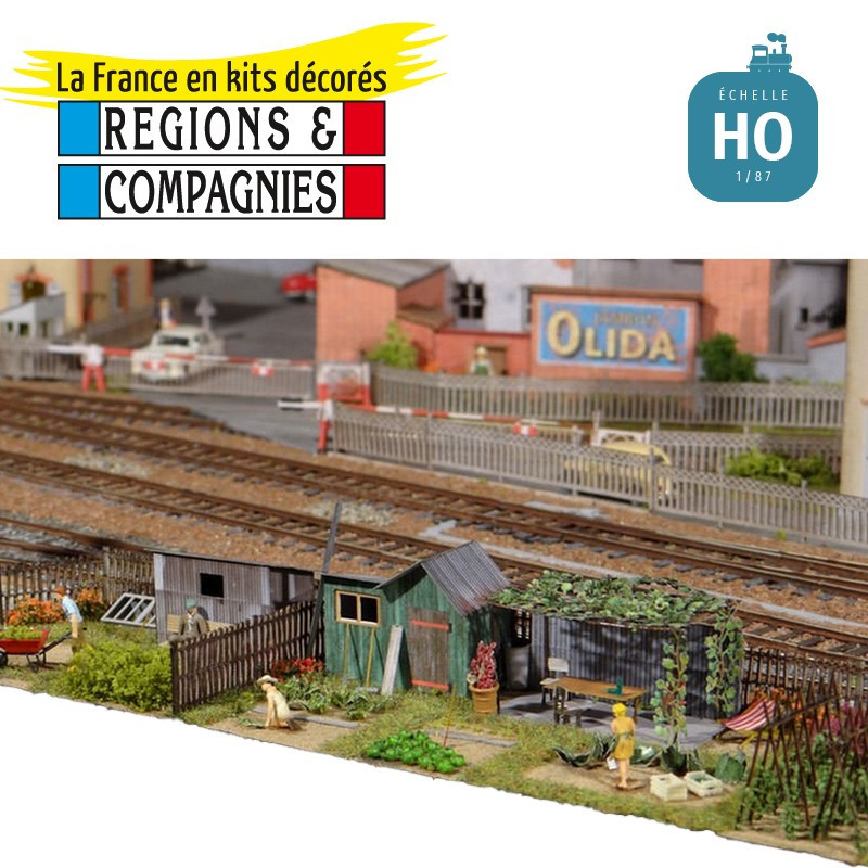 Jardin cheminot : cabanes, appentis, outils HO Régions et Compagnies CIT007 - Maketis