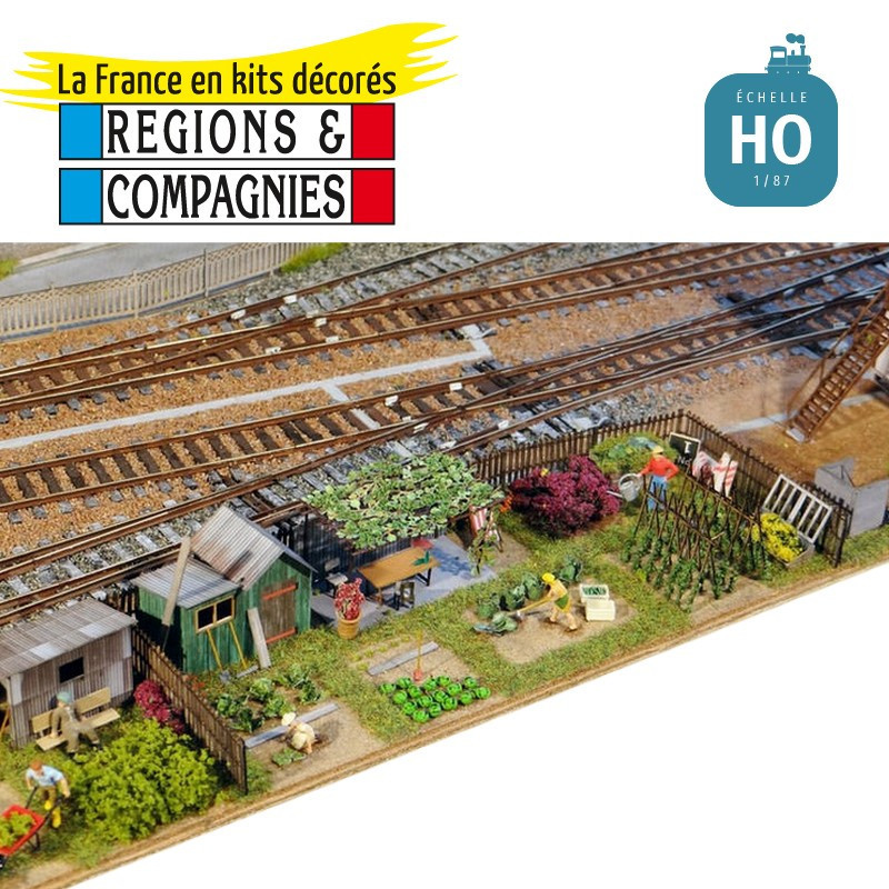 Jardin cheminot : cabanes, appentis, outils HO Régions et Compagnies CIT007 - Maketis