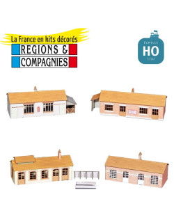 Vier Mehrzweckgebäude HO Régions et Compagnies DEP011