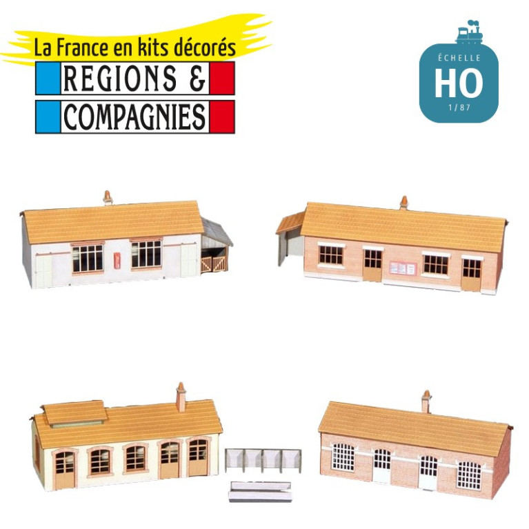 Quatre locaux polyvalents HO Régions et Compagnies DEP011 - Maketis Quatre locaux polyvalents HO Régions et Compagnies DEP011 - Maketis