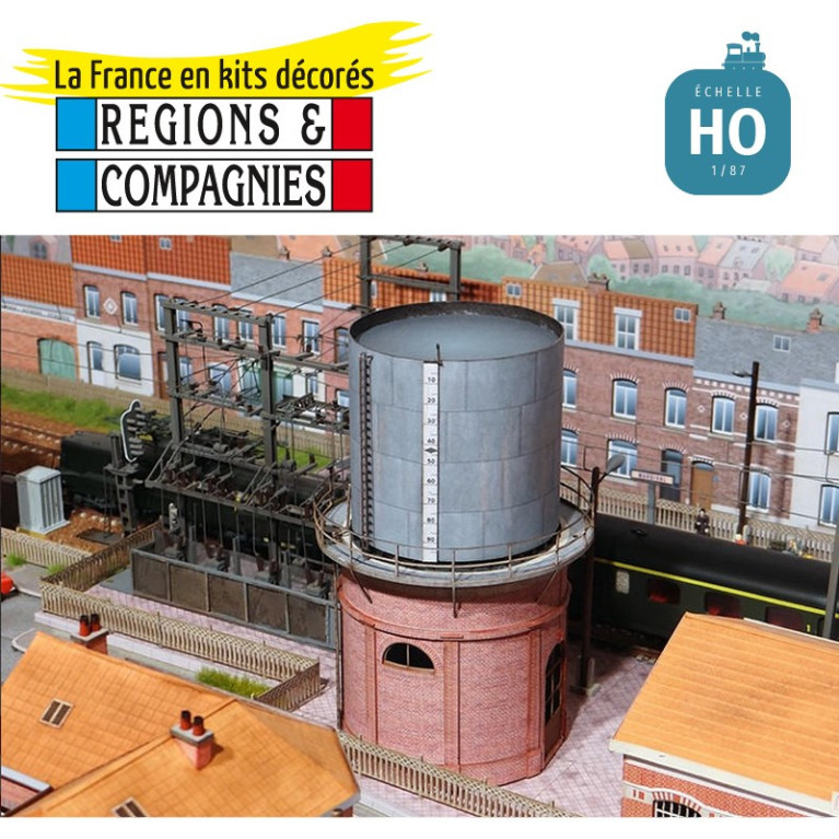 Château d'eau Nord 100m3 HO Régions et Compagnies DEP102 - Maketis