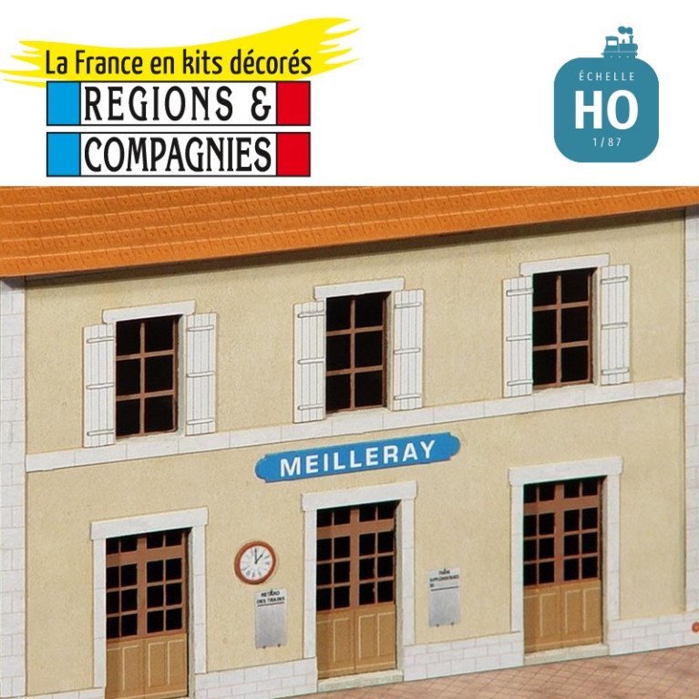 Gare type Est 3 portes (Meilleray) HO Régions et Compagnies GAR701 - Maketis