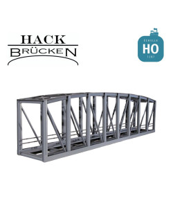Pont métallique cage en arc 40 cm gris Expert HO Hack Brücken K40 - Maketis