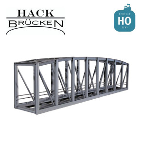 Pont métallique cage en arc 40 cm gris Expert HO Hack Brücken K40 - Maketis