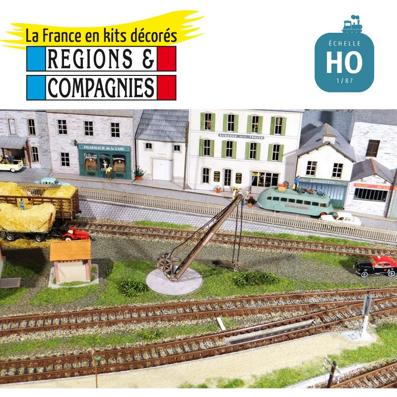 Grue de quai ouest-état 10 tonnes HO Régions et Compagnies HAL202 - Maketis