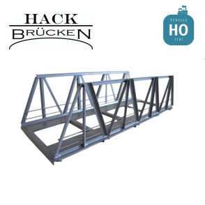 Pont métallique en treillis 18 cm gris HO Hack Brücken V18 - Maketis