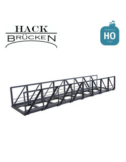 Pont métallique en treillis 30 cm 58mm large gris HO Hack Brücken V30 - Maketis