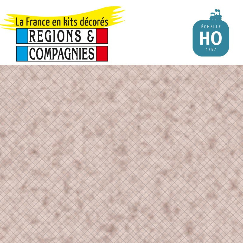 Carrelage carré en terre cuite HO Régions et Compagnies MAT014 - Maketis