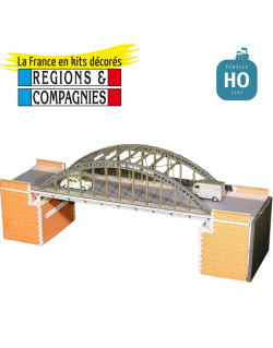 Pont supérieur Arc métallique HO Régions et Compagnies PON002