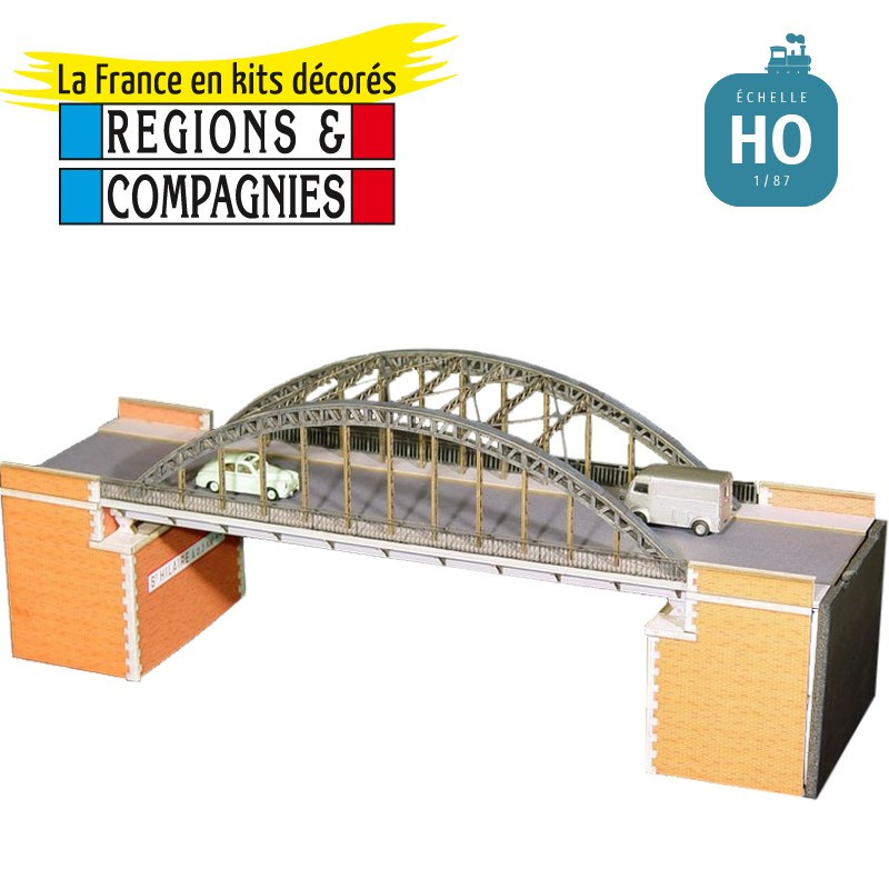 Pont supérieur Arc métallique HO Régions et Compagnies PON002 - Maketis