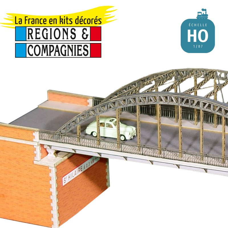 Pont supérieur Arc métallique HO Régions et Compagnies PON002 - Maketis