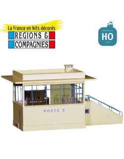 Poste d aiguillage unifié SNCF 18 leviers HO Régions et Compagnies POS002 - Maketis