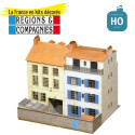 Bloc 2 immeubles droits (beurre/oeufs/from+primeurs) HO Régions et Compagnies VIL007 - Maketis