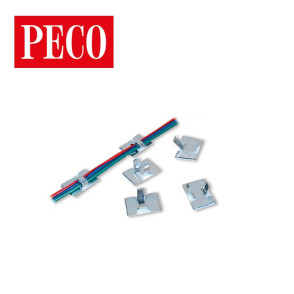 20 cable clips adhésifs Peco PL37 - Maketis