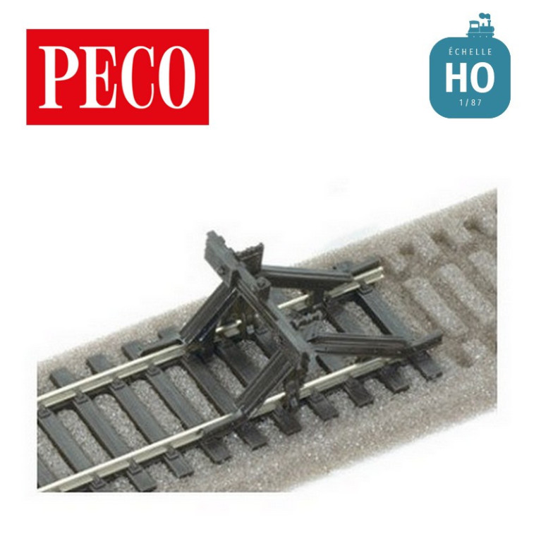 Heurtoir à clipser sur la voie HO Peco - Maketis Heurtoir à clipser sur la voie HO Peco - Maketis