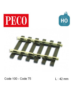 Rails de transition HO Code 100 à 75 Peco (4 pièces) SL113 - Maketis