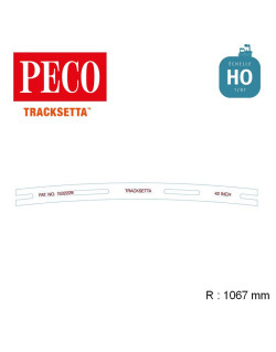 Gabarit de voie flexible courbe 1067 mm OO/HO Tracksetta OOT42 - Maketis