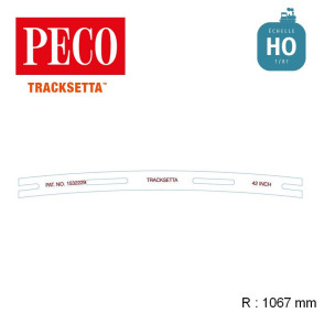 Gabarit de voie flexible courbe 1067 mm OO/HO Tracksetta OOT42 - Maketis