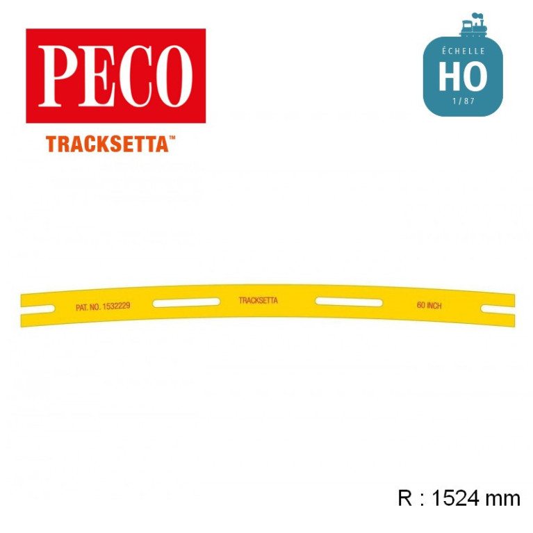Gabarit de voie flexible courbe 1524 mm OO/HO Tracksetta OOT60 - Maketis Gabarit de voie flexible courbe 1524 mm OO/HO Tracksetta OOT60 - Maketis
