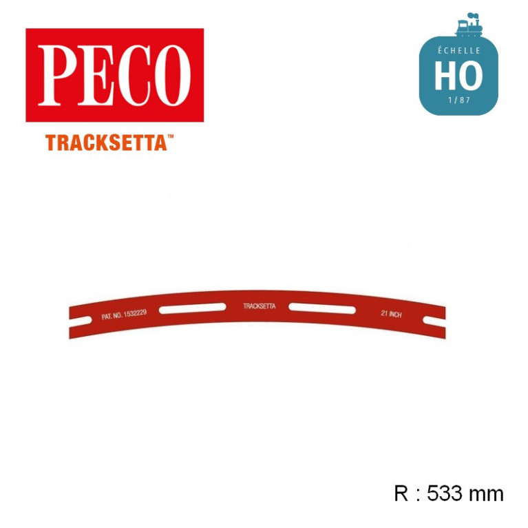 Gabarit de voie flexible courbe 533 mm OO/HO Tracksetta OOT21 - Maketis Gabarit de voie flexible courbe 533 mm OO/HO Tracksetta OOT21 - Maketis