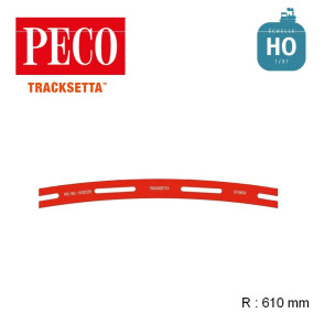 Gabarit de voie flexible courbe 610 mm OO/HO Tracksetta OOT24 - Maketis