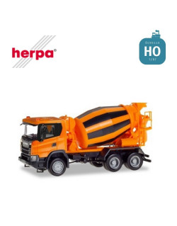 Scania CG 17 6x6 avec toupie à béton HO Herpa 309783 - Maketis
