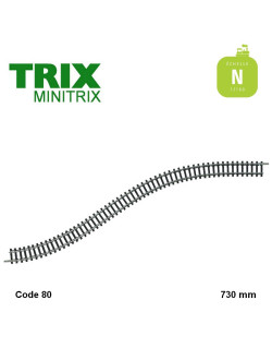 Flexible track 730 mm code 80 N Minitrix 14901 - Maketis
