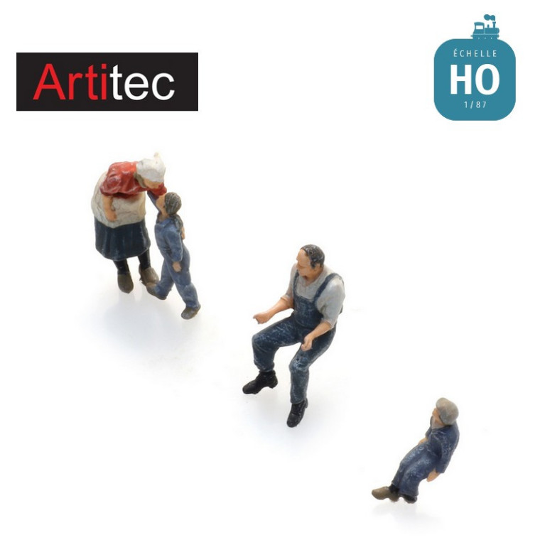 Famille de fermier 3pcs HO Artitec 5870026 - Maketis Famille de fermier 3pcs HO Artitec 5870026 - Maketis