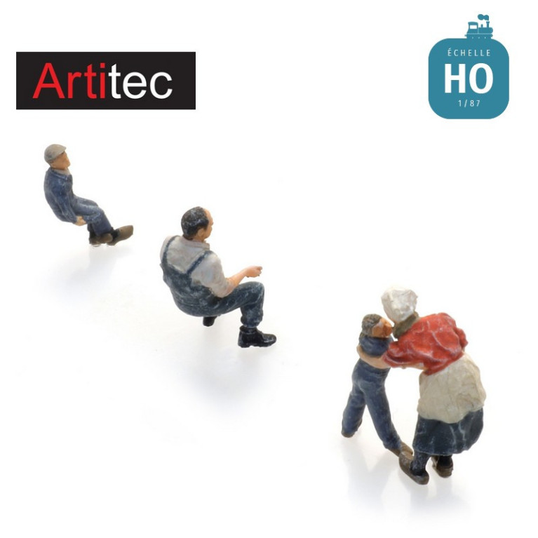 Famille de fermier 3pcs HO Artitec 5870026 - Maketis Famille de fermier 3pcs HO Artitec 5870026 - Maketis