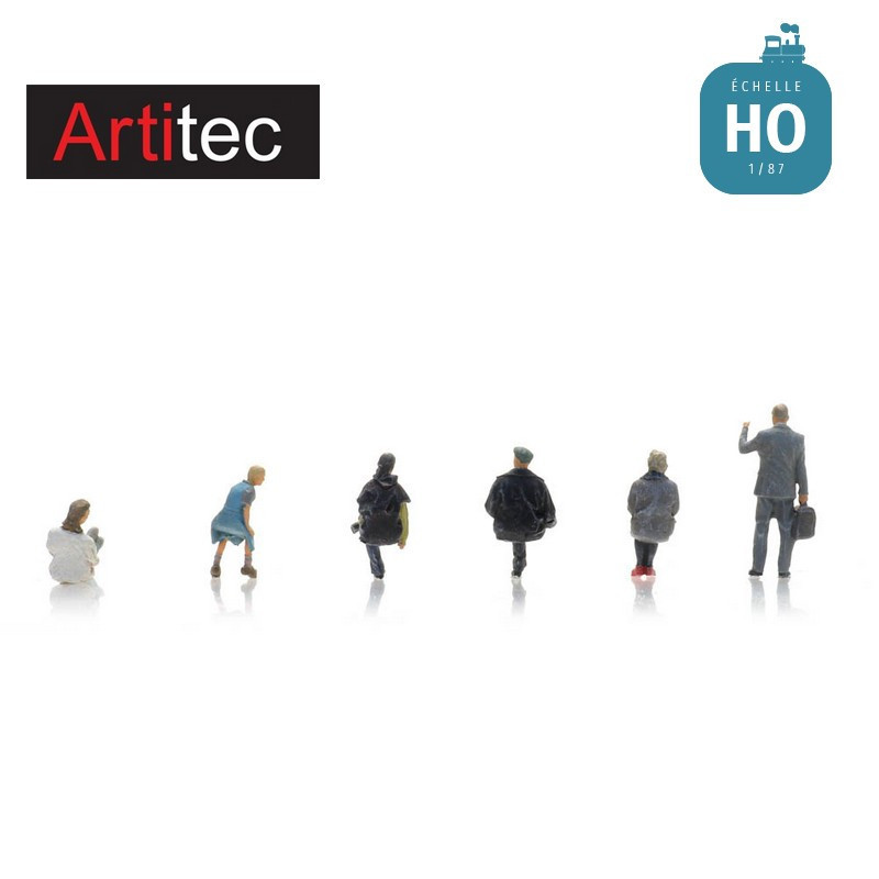 Passagers 6pcs HO Artitec 5870025 - Maketis