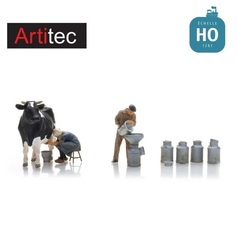 Fermiers à la traie 2pcs HO Artitec 5870023 - Maketis Fermiers à la traie 2pcs HO Artitec 5870023 - Maketis
