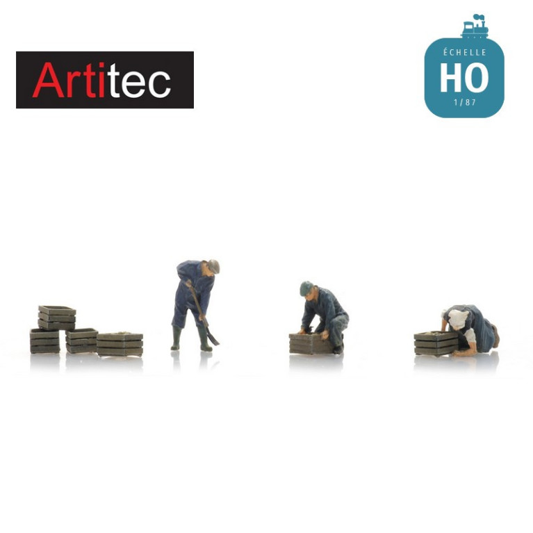 Fermiers dans les champs 3pcs HO Artitec 5870022 - Maketis Fermiers dans les champs 3pcs HO Artitec 5870022 - Maketis